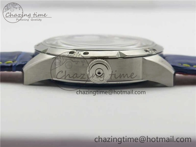 Konstantin Chaykin Joker SS TWF Best Edition White Dial Yellow Inner Bezel on Blue Leather Strap NH35A Compact 7515