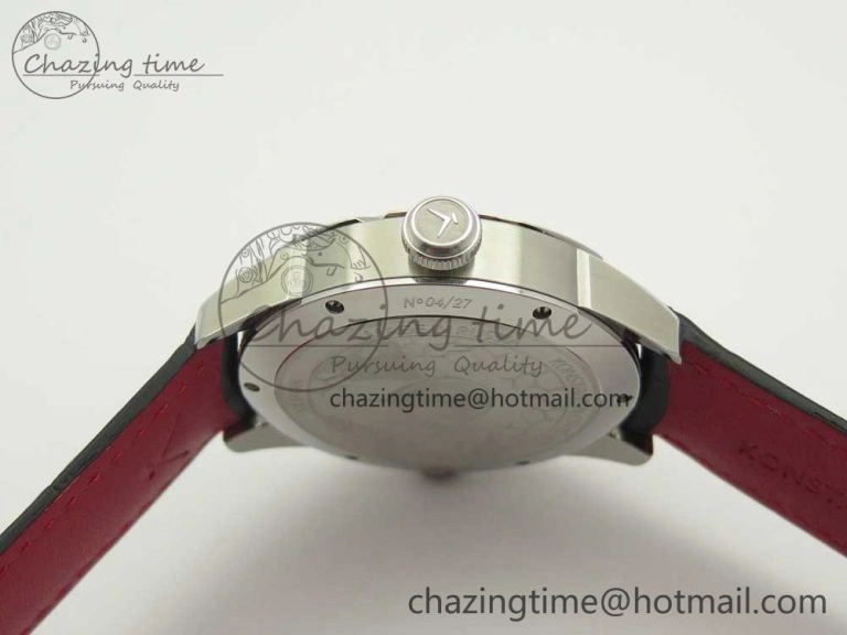 FlexibleFit Konstantin Chaykin Joker SS White Joker Dial on Black Leather Strap NH35A 7527