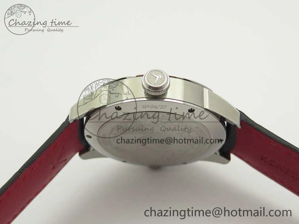 FlexibleFit Konstantin Chaykin Joker SS White Joker Dial on Black Leather Strap NH35A 7527