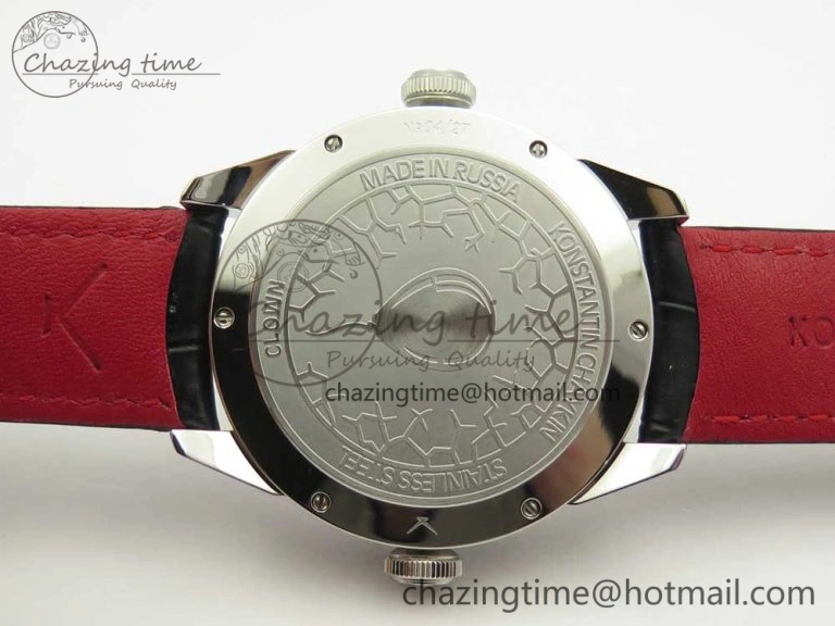 FlexibleFit Konstantin Chaykin Joker SS White Joker Dial on Black Leather Strap NH35A 7527