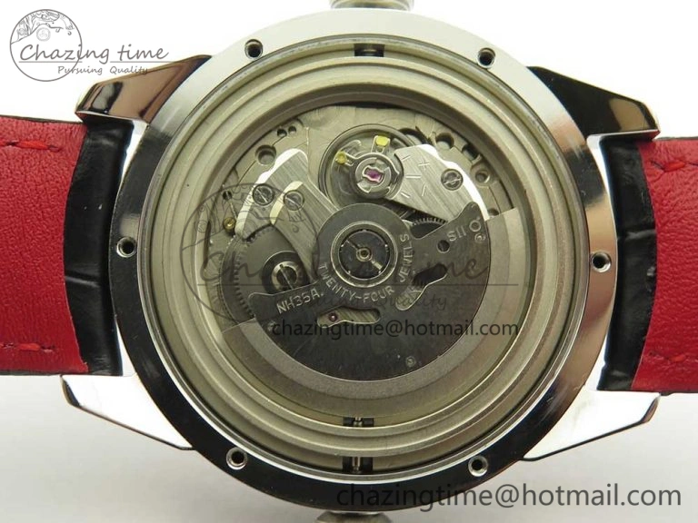 FlexibleFit Konstantin Chaykin Joker SS White Joker Dial on Black Leather Strap NH35A 7527