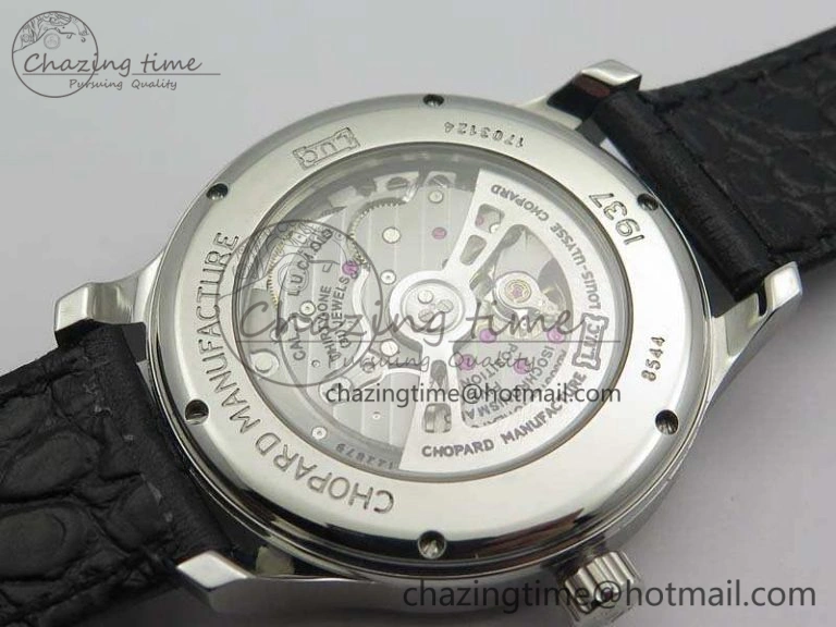 HighPerformance L.U.C 168544-3002 SS FKF 1:1 Best Edition Silver Dial On Black Leather Strap L.U.C 1.010. 6398