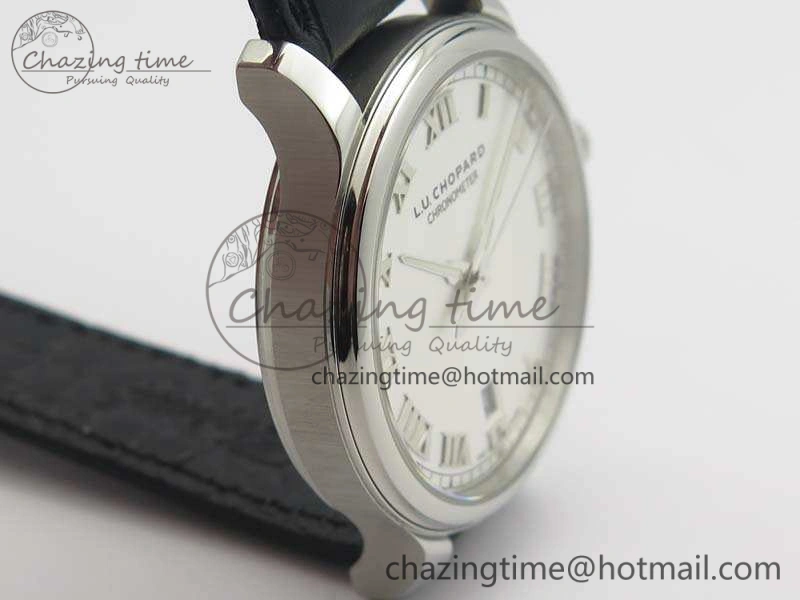 HighPerformance L.U.C 168544-3002 SS FKF 1:1 Best Edition Silver Dial On Black Leather Strap L.U.C 1.010. 6398