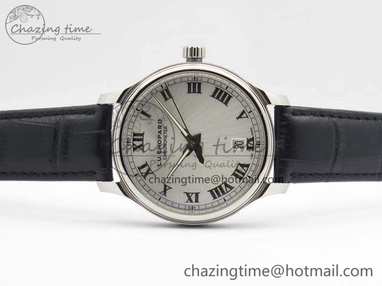HighPerformance L.U.C 168544-3002 SS FKF 1:1 Best Edition Silver Dial On Black Leather Strap L.U.C 1.010. 6398
