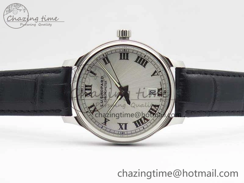 HighPerformance L.U.C 168544-3002 SS FKF 1:1 Best Edition Silver Dial On Black Leather Strap L.U.C 1.010. 6398