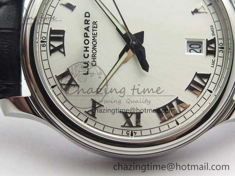 HighPerformance L.U.C 168544-3002 SS FKF 1:1 Best Edition Silver Dial On Black Leather Strap L.U.C 1.010. 6398