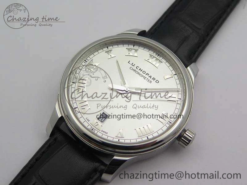 HighPerformance L.U.C 168544-3002 SS FKF 1:1 Best Edition Silver Dial On Black Leather Strap L.U.C 1.010. 6398