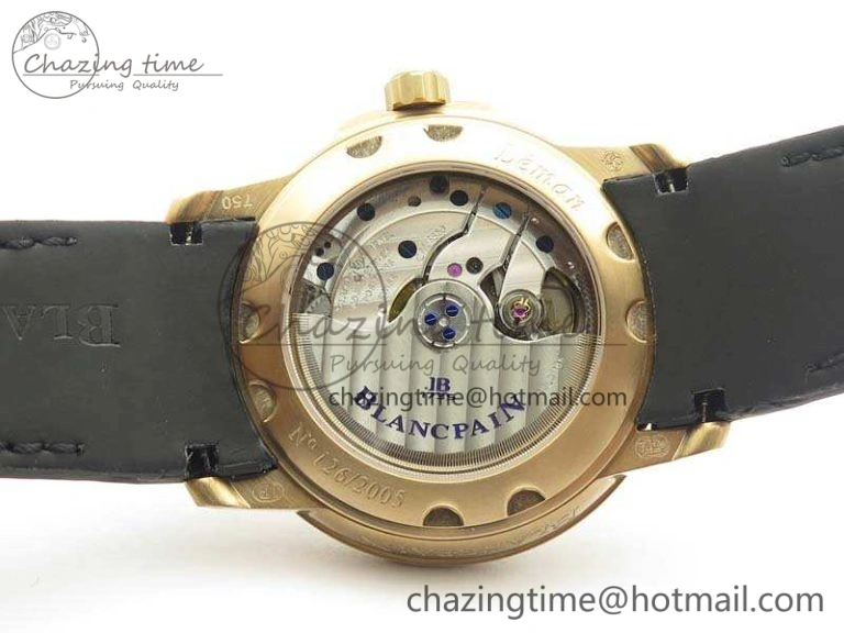 LEMAN 2850B RG 1:1 Best Edition Black Dial On Black Rubber Strap Cal. Classic 5297