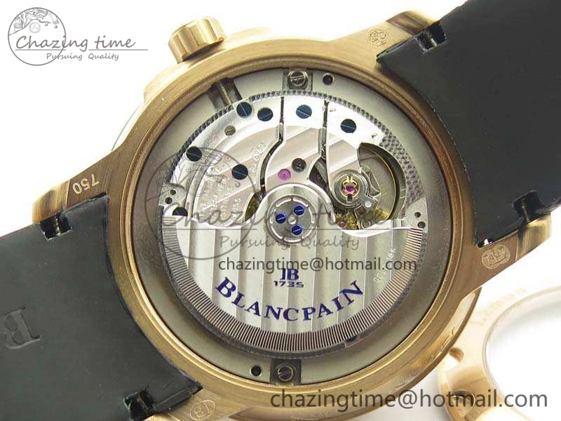 LEMAN 2850B RG 1:1 Best Edition Black Dial On Black Rubber Strap Cal. Classic 5297
