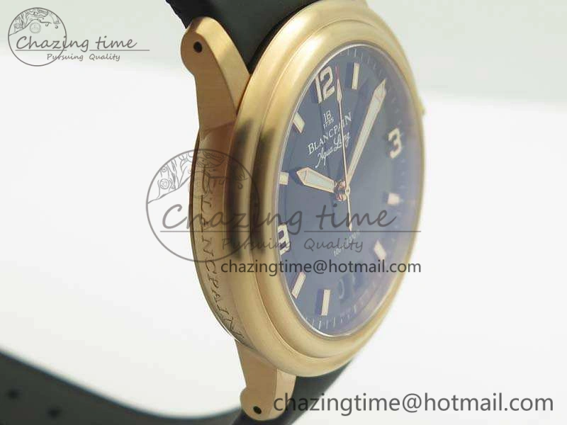 LEMAN 2850B RG 1:1 Best Edition Black Dial On Black Rubber Strap Cal. Classic 5297