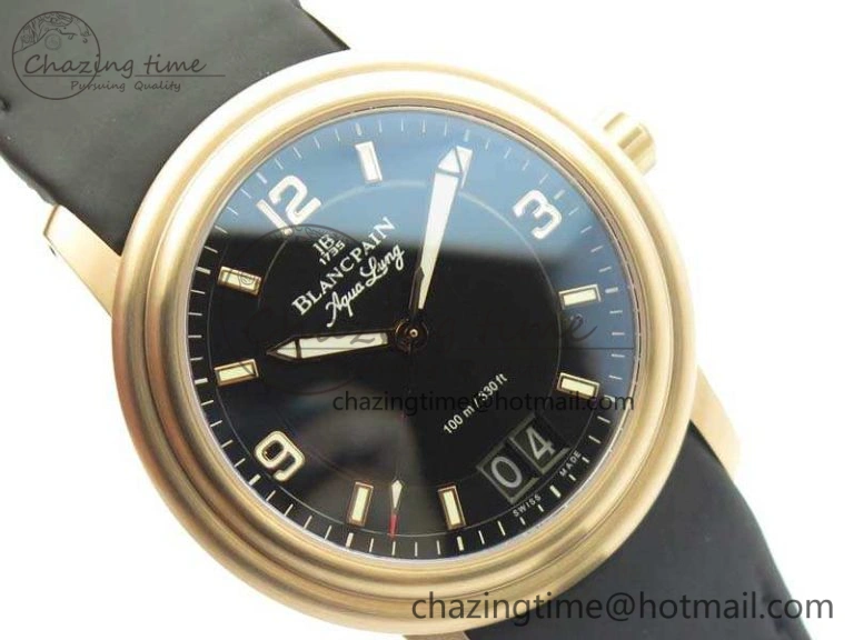 LEMAN 2850B RG 1:1 Best Edition Black Dial On Black Rubber Strap Cal. Classic 5297