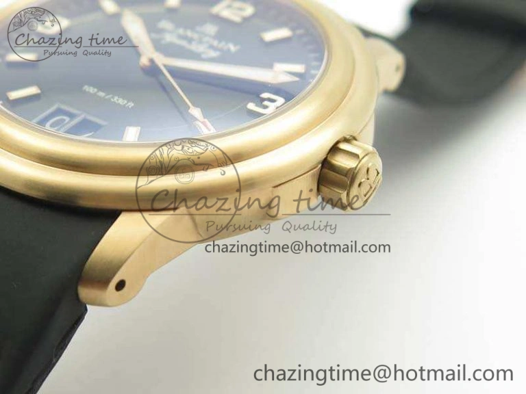 LEMAN 2850B RG 1:1 Best Edition Black Dial On Black Rubber Strap Cal. Classic 5297