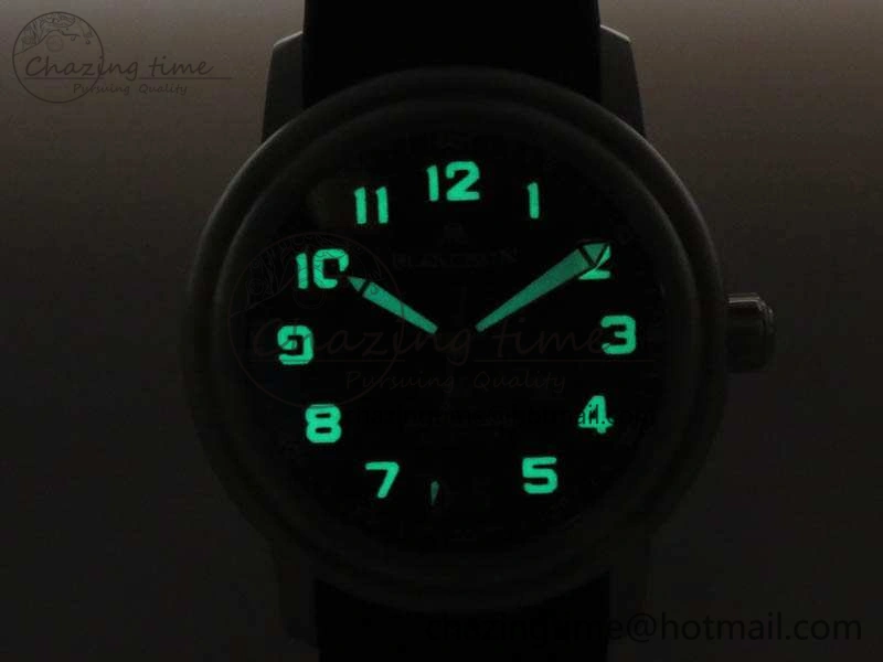 Trendsetting LEMAN 2850B SS 1:1 Best Edition Black Dial Numeral Markers On Black Rubber Strap Cal. 5310