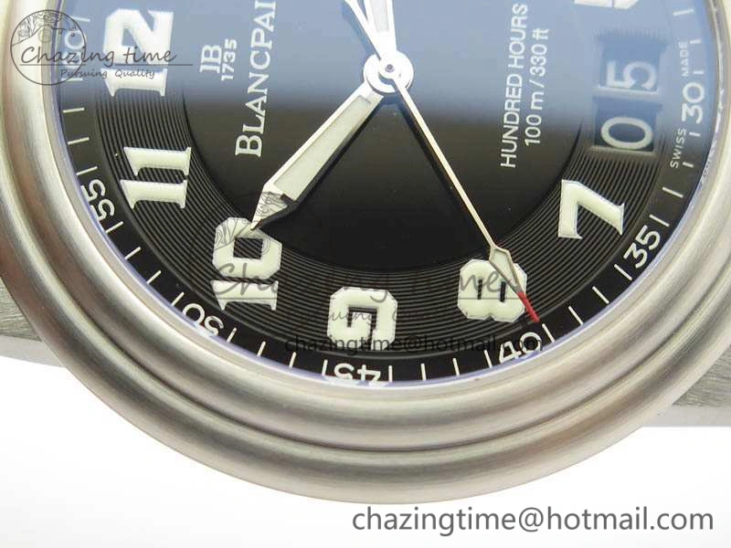 Trendsetting LEMAN 2850B SS 1:1 Best Edition Black Dial Numeral Markers On Black Rubber Strap Cal. 5310