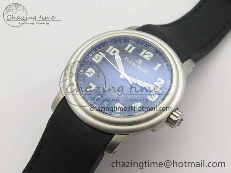 Trendsetting LEMAN 2850B SS 1:1 Best Edition Black Dial Numeral Markers On Black Rubber Strap Cal. 5310