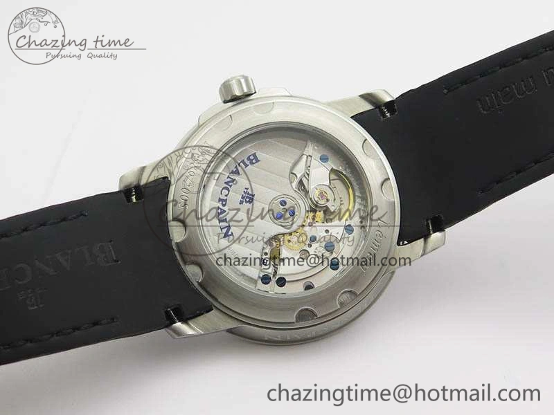 Trendsetting LEMAN 2850B SS 1:1 Best Edition Black Dial Numeral Markers On Black Rubber Strap Cal. 5310