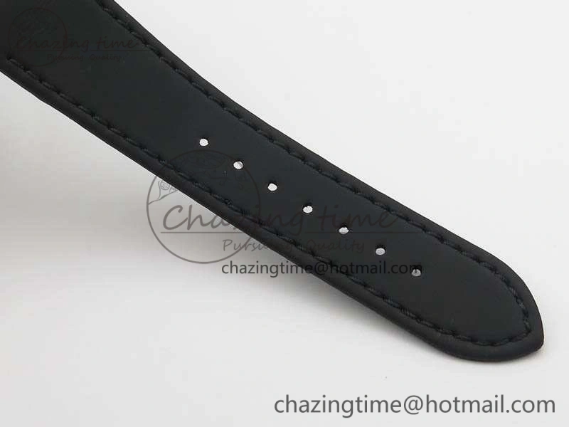 Trendsetting LEMAN 2850B SS 1:1 Best Edition Black Dial Numeral Markers On Black Rubber Strap Cal. 5310