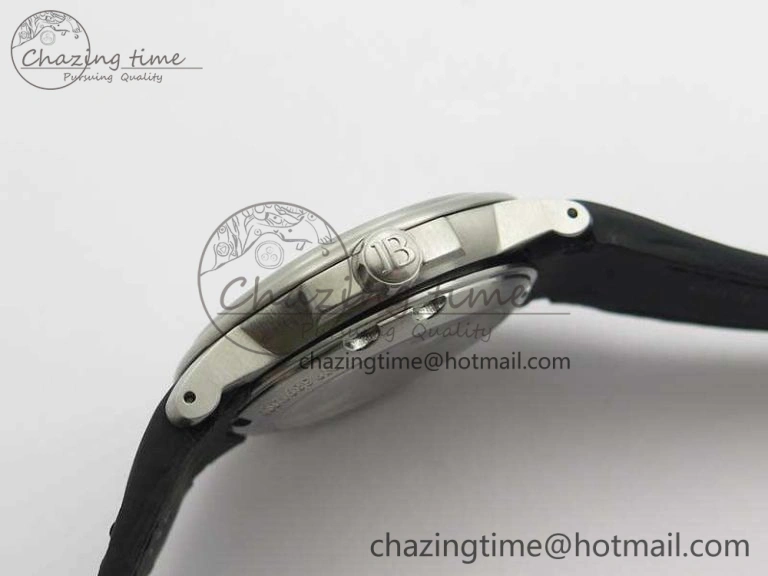 Trendsetting LEMAN 2850B SS 1:1 Best Edition Black Dial Numeral Markers On Black Rubber Strap Cal. 5310