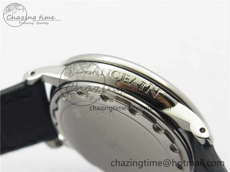 LEMAN Automatic SS 3AF Best Edition Black Dial on Black Leather Strap MIYOTA Efficient 5271