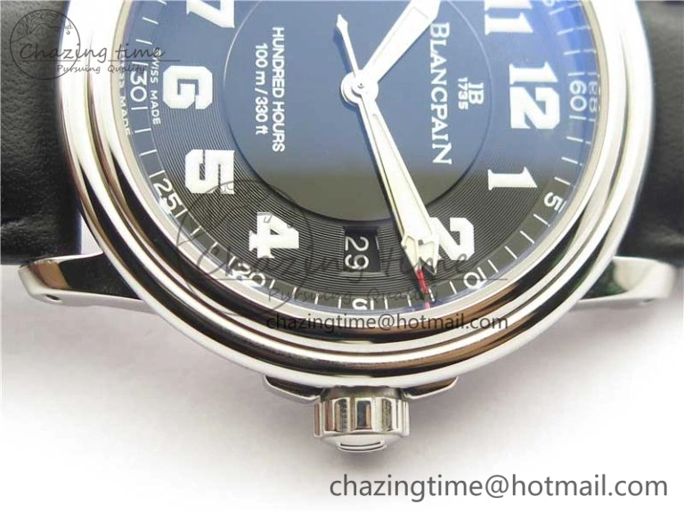 LEMAN Automatic SS 3AF Best Edition Black Dial on Black Leather Strap MIYOTA Efficient 5271