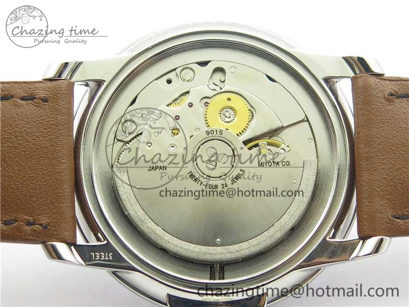 Minimalist LEMAN Automatic SS 3AF Best Edition Black Dial on Brown Leather Strap MIYOTA 5269