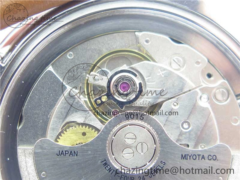 Minimalist LEMAN Automatic SS 3AF Best Edition Black Dial on Brown Leather Strap MIYOTA 5269
