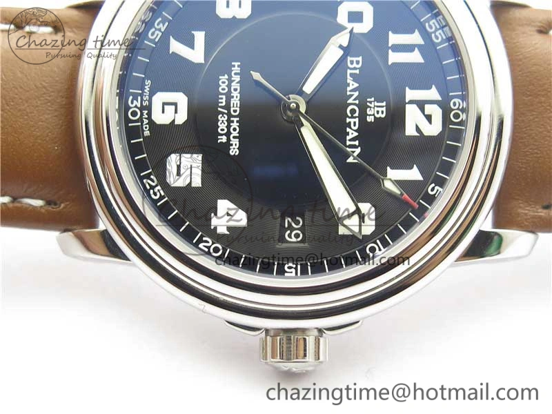 Minimalist LEMAN Automatic SS 3AF Best Edition Black Dial on Brown Leather Strap MIYOTA 5269