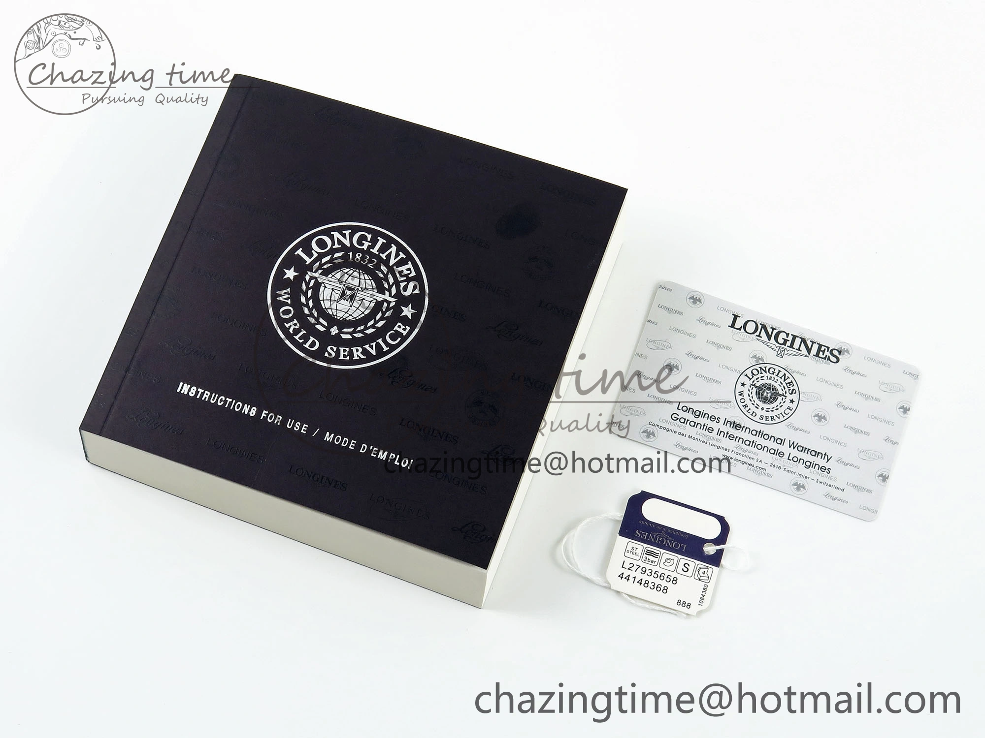 Minimalist LONGINES BOXSET WITH CARD & PAPERS 7612