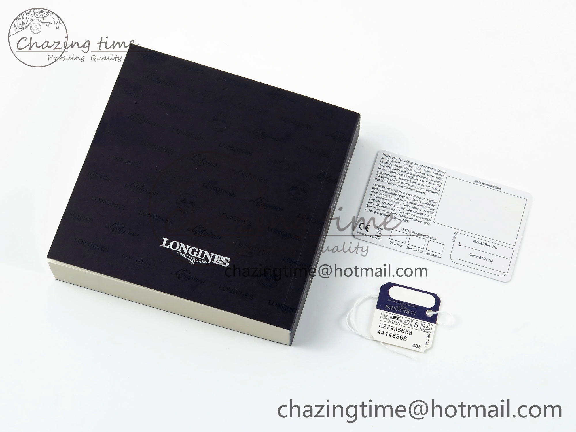 Minimalist LONGINES BOXSET WITH CARD & PAPERS 7612