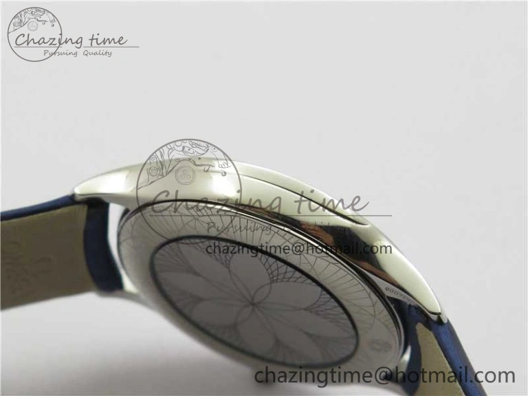 Ladies’ De Ville Trésor Diamond White Dial Blue Fabric Watch OXF 1:1 Best Edition Swiss Quartz Original 7894