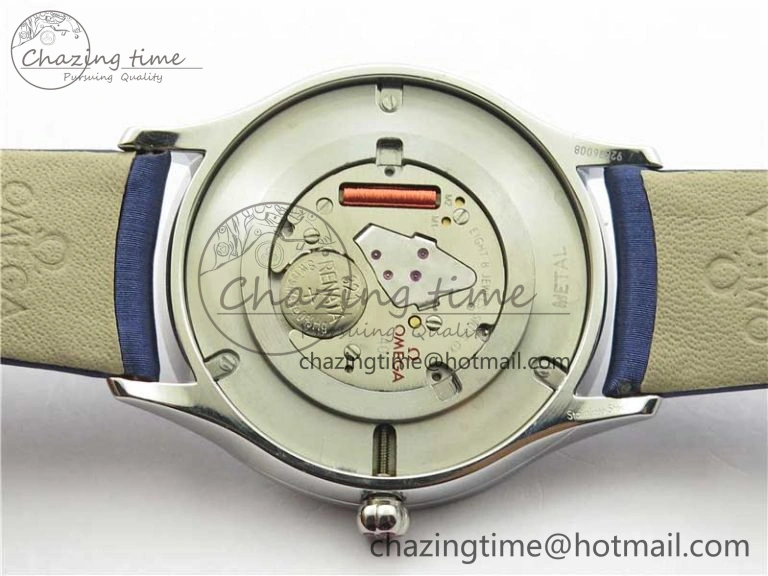 Ladies’ De Ville Trésor Diamond White Dial Blue Fabric Watch OXF 1:1 Best Edition Swiss Quartz Original 7894