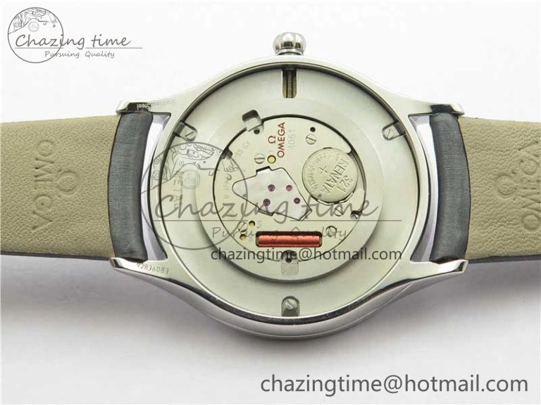 Ladies’ De Ville Trésor Diamond White Dial Gray Fabric Watch OXF 1:1 Best Edition Swiss Quartz GoAnywhere 7893