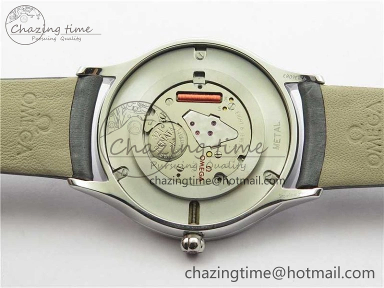 Ladies’ De Ville Trésor Diamond White Dial Gray Fabric Watch OXF 1:1 Best Edition Swiss Quartz GoAnywhere 7893