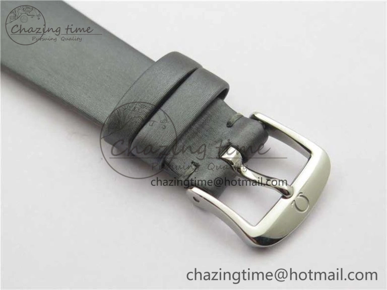 Ladies’ De Ville Trésor Diamond White Dial Gray Fabric Watch OXF 1:1 Best Edition Swiss Quartz GoAnywhere 7893