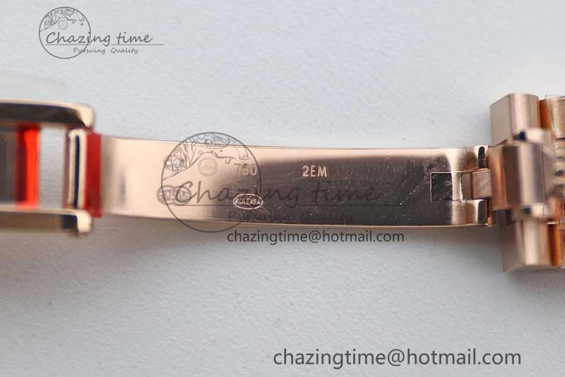 Lady DateJust 28 RG TWF 1:1 Best Edition Brown Dial Diamonds Markers on Jubilee Bracelet NH Soft 2137