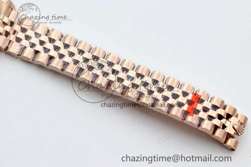 Durable Lady DateJust 28 RG TWF 1:1 Best Edition Purple Dial Roman Markers on Jubilee Bracelet NH 2139