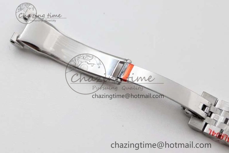 Lady DateJust 28 SS TWF 1:1 Best Edition 904L Steel Black Dial Diamonds Markers on President Bracelet NH Affordable 10205