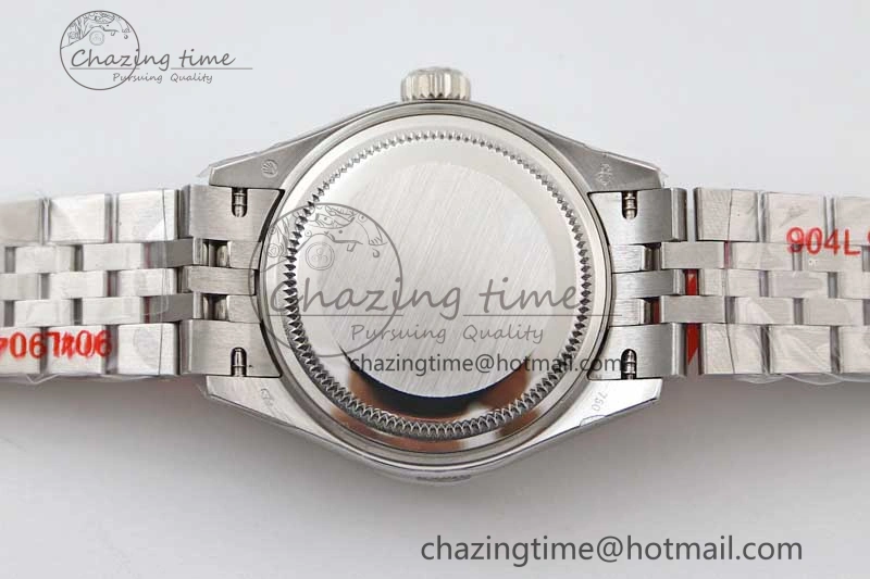 Lady DateJust 28 SS TWF 1:1 Best Edition 904L Steel Black Dial on President Bracelet NH ZeroBulk 2176