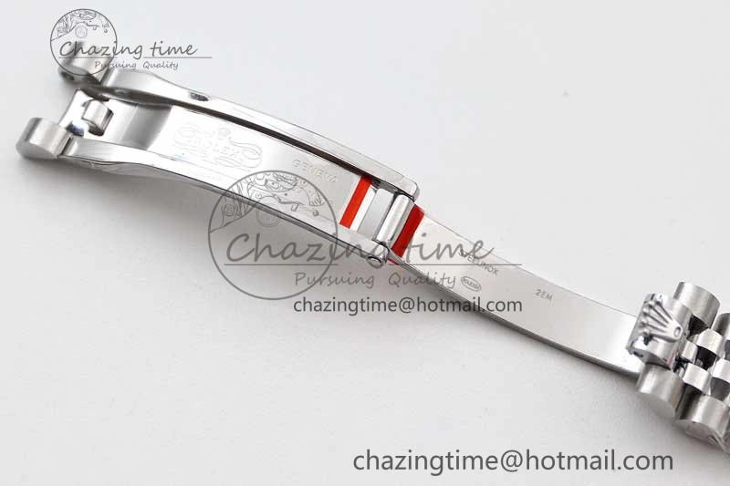 Lady DateJust 28 SS TWF 1:1 Best Edition 904L Steel Gray Dial Diamonds Markers on President Bracelet NH Comfortable 10202