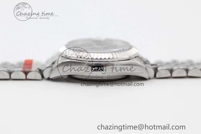Efficient Lady DateJust 28 SS TWF 1:1 Best Edition 904L Steel Purple Dial Roman Markers on President Bracelet NH 10196