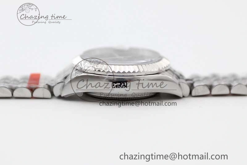 Efficient Lady DateJust 28 SS TWF 1:1 Best Edition 904L Steel Purple Dial Roman Markers on President Bracelet NH 10196