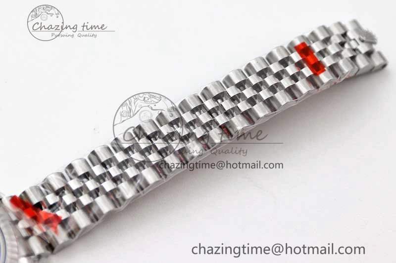 Flexible Lady DateJust 28 SS TWF 1:1 Best Edition 904L Steel White Dial Roman Markers on President Bracelet NH 10209