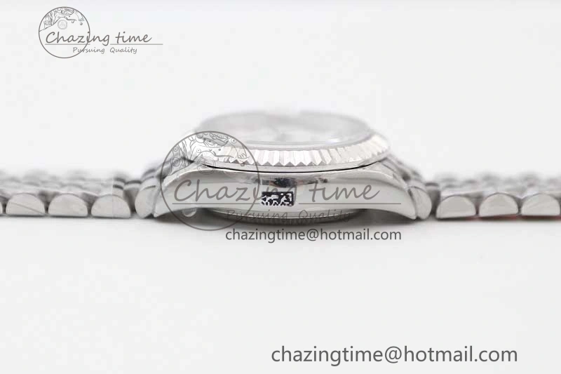 Flexible Lady DateJust 28 SS TWF 1:1 Best Edition 904L Steel White Dial Roman Markers on President Bracelet NH 10209