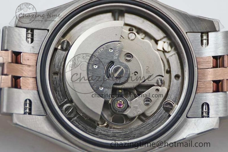 Lady DateJust 28 SS RG TWF Diamonds Bezel 1:1 Best Edition Grey Dial Roman Markers on Jubilee Bracelet NH UrbanStyle 10177
