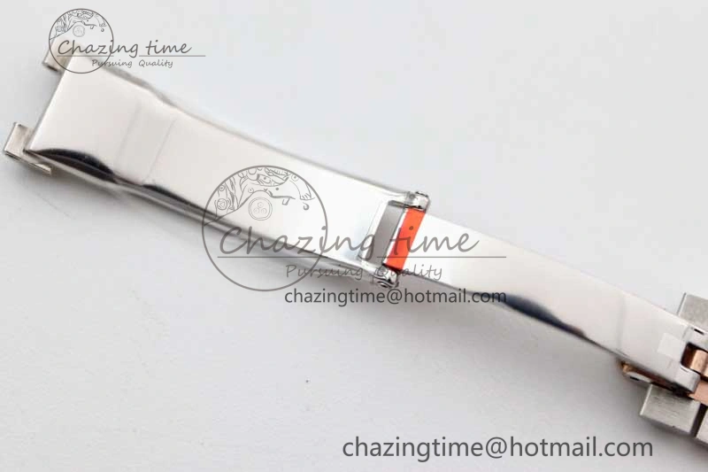 Lady DateJust 28 SS RG TWF Diamonds Bezel 1:1 Best Edition Grey Dial Roman Markers on Jubilee Bracelet NH UrbanStyle 10177