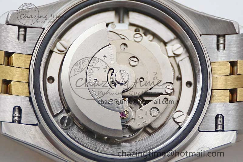 Lady DateJust 28 SS YG TWF Diamonds Bezel 1:1 Best Edition Gold Dial Diamond Markers on Jubilee Bracelet NH Classic 2133