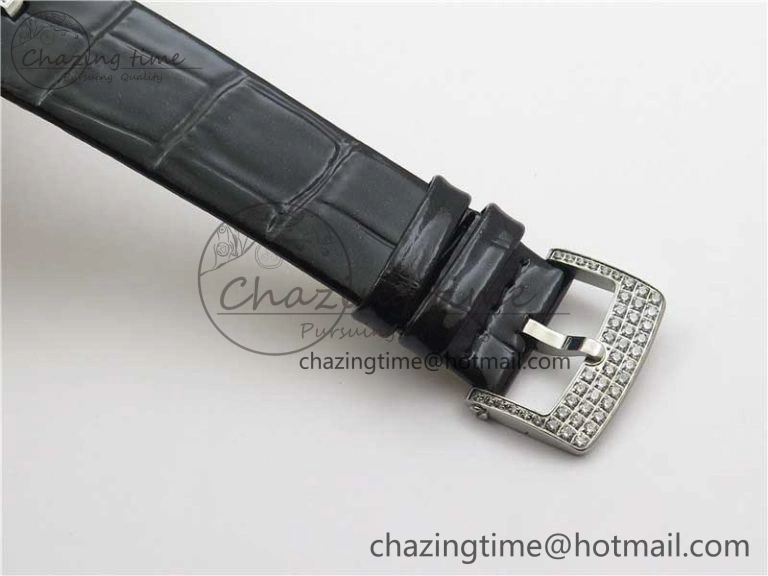 Timeless Lady Féerie Full Diamonds 5GF Best Edition White Dial on Leather Strap Quartz 10012