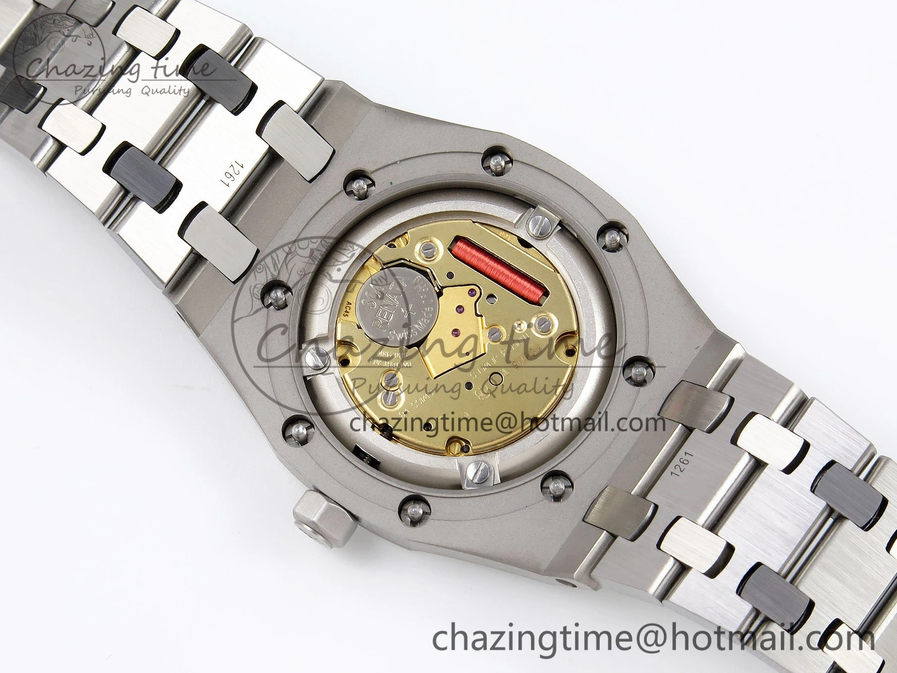 Lady Royal Oak 33mm 67651 Diamonds SS ZF 1:1 Best Edition Purple Red Textured Dial on SS Bracelet RONDA Quartz Colorful 10093