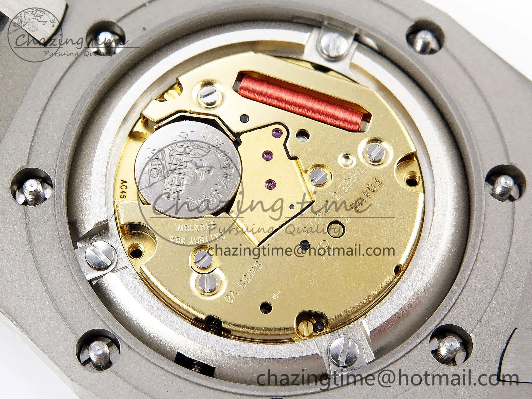 Lady Royal Oak 33mm 67651 Diamonds SS ZF 1:1 Best Edition Purple Red Textured Dial on SS Bracelet RONDA Quartz Colorful 10093