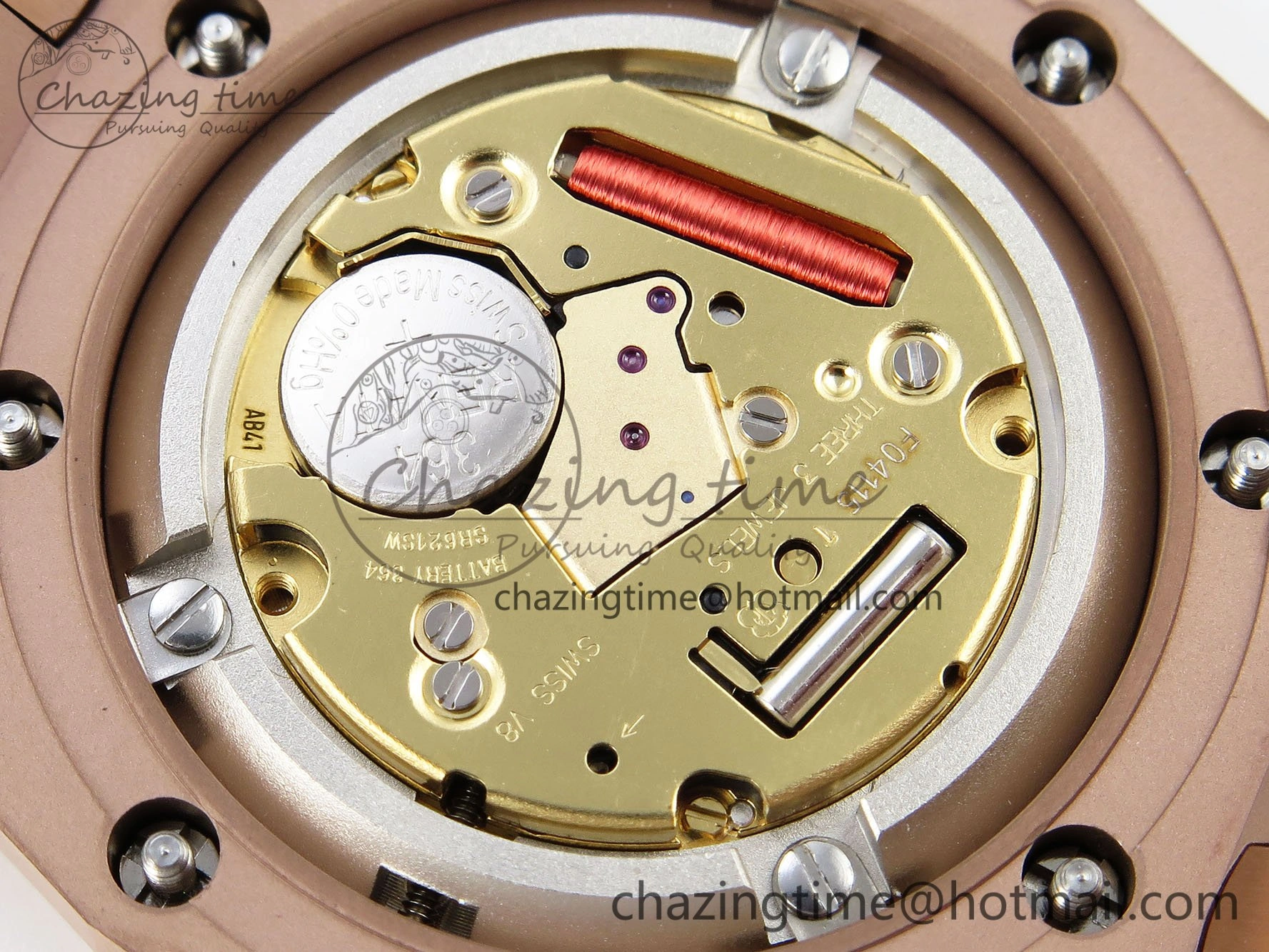 Lady Royal Oak 33mm 67651 RG ZF 1:1 Best Edition RG Textured Dial on RG Bracelet RONDA Quartz Lightweight 10086